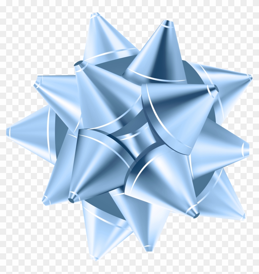 Decorative Gift Bow Blue Png Clip Art Image Transparent Png