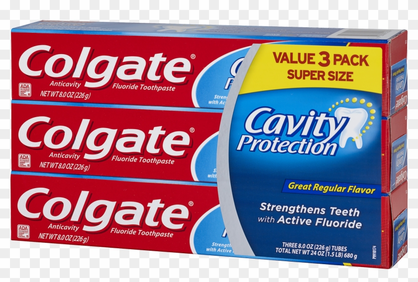 Colgate Cavity Protection Fluoride Toothpaste - Colgate Clipart #3662604