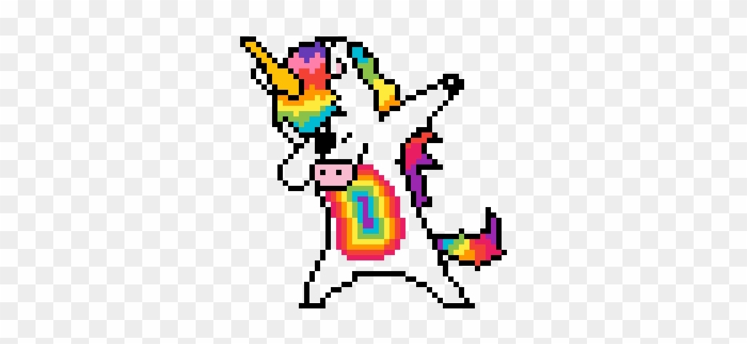 Unicorn Daaab - Pixel Art Dabbing Unicorn Clipart