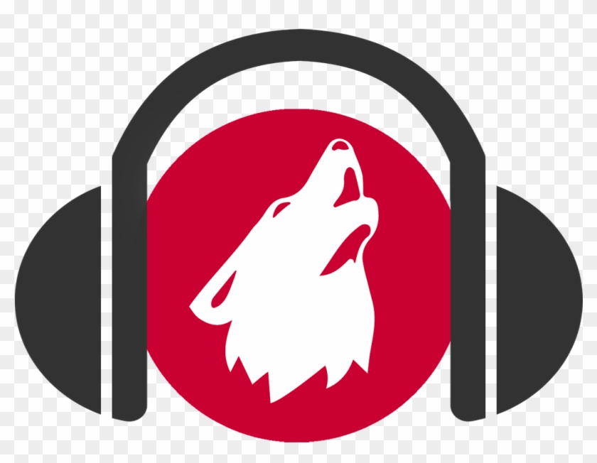 Headphones Ylva Wolf Logo - Emblem Clipart
