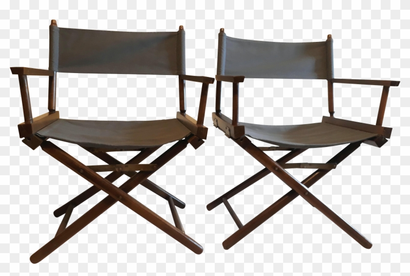 Vintage Restored Directors Chairs - Folding Chair Clipart