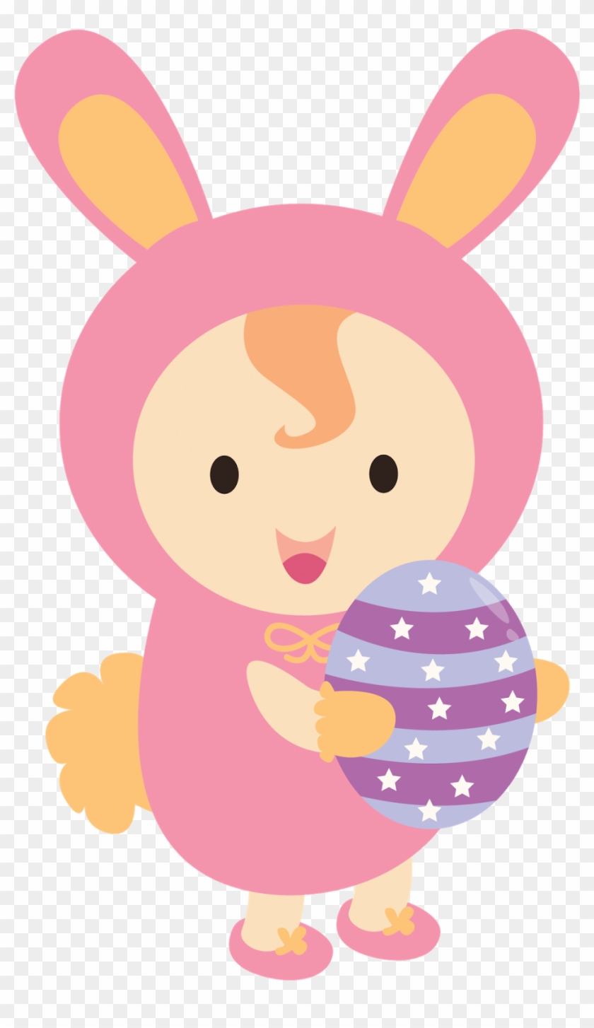 Cute Easter Bunny, Easter Baby, Baby Bunnies, Baby - Baby Coelhinho Png Clipart