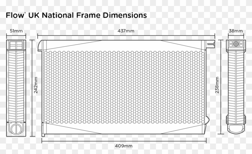 Uk National Flow Frames - Monochrome Clipart #3664006