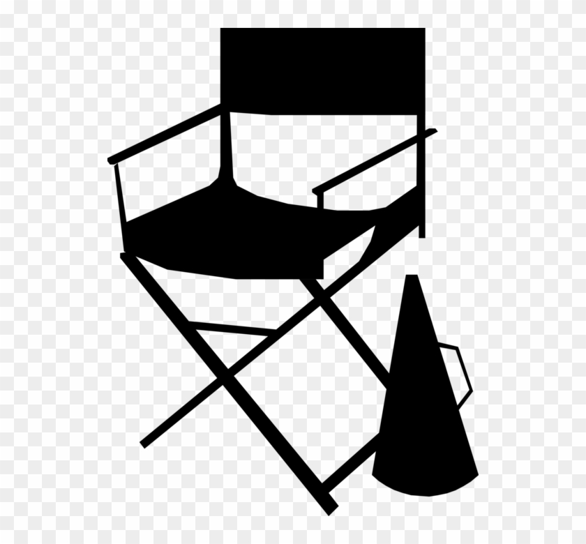 Vector Illustration Of Filmmaking And Video Production - Director Chair Clip Art - Png Download