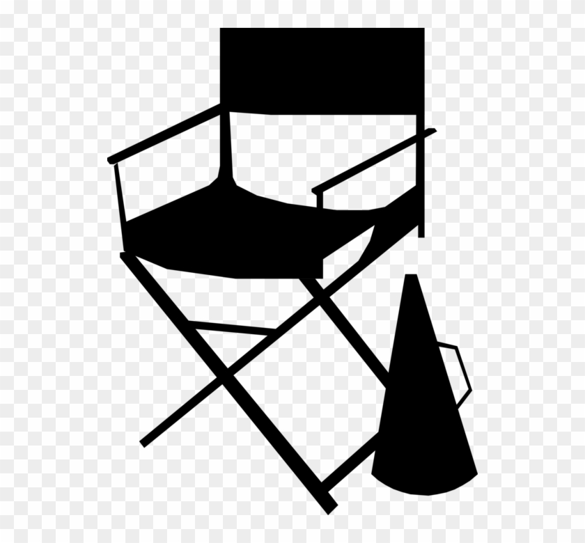 Vector Illustration Of Filmmaking And Video Production - Director Chair Clip Art - Png Download #3664050
