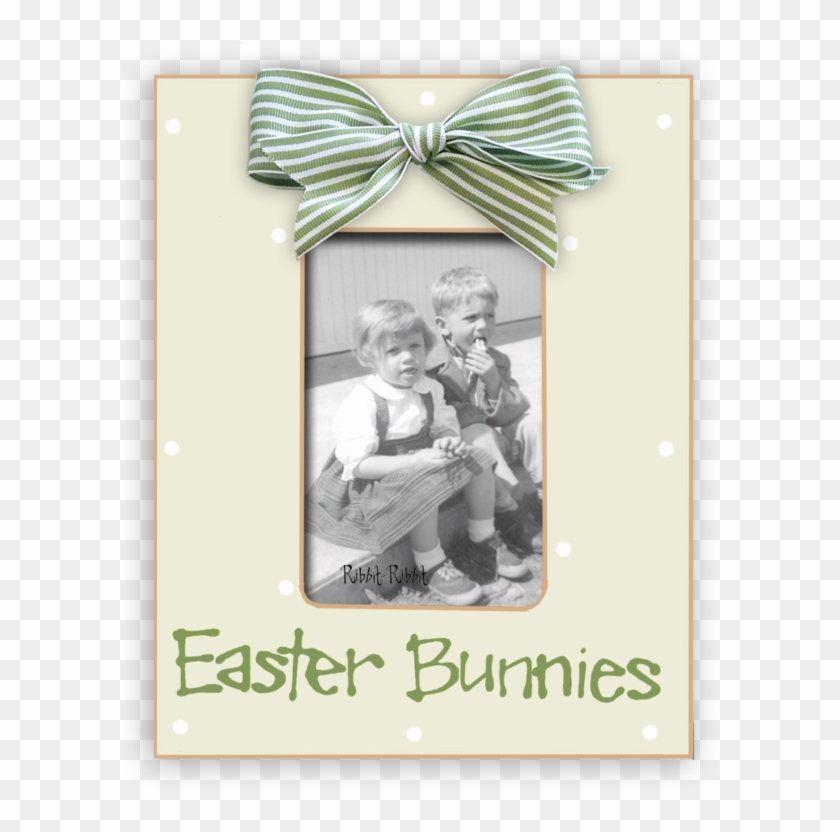 Easter Bunnies Leaf - Picture Frame Clipart #3664275