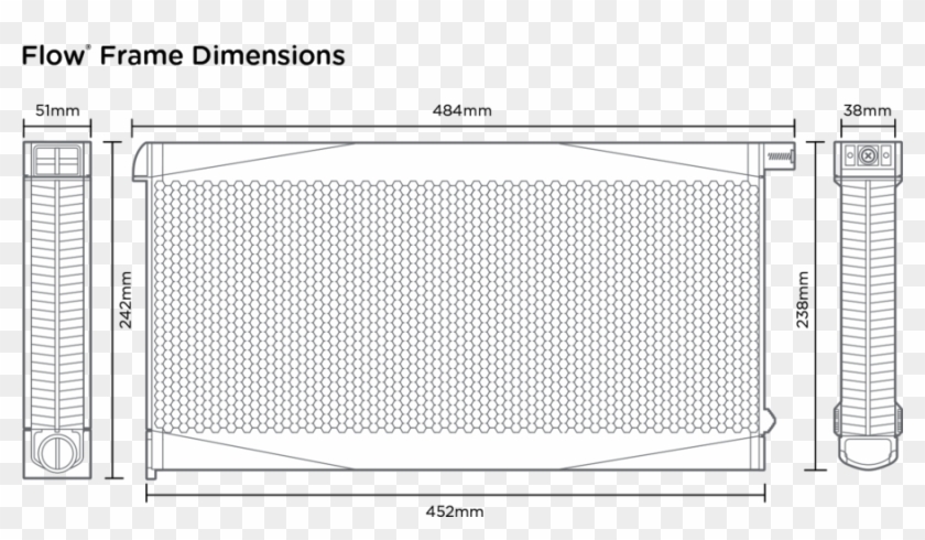 What Are The Dimensions Of The Flow Frames - Display Device Clipart