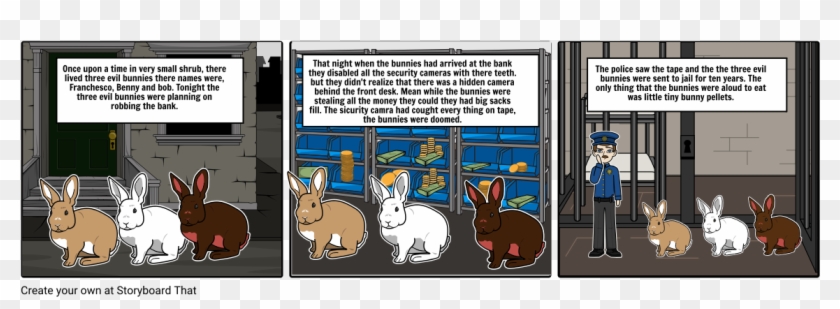 The Three Evil Bunnies - Cartoon Clipart