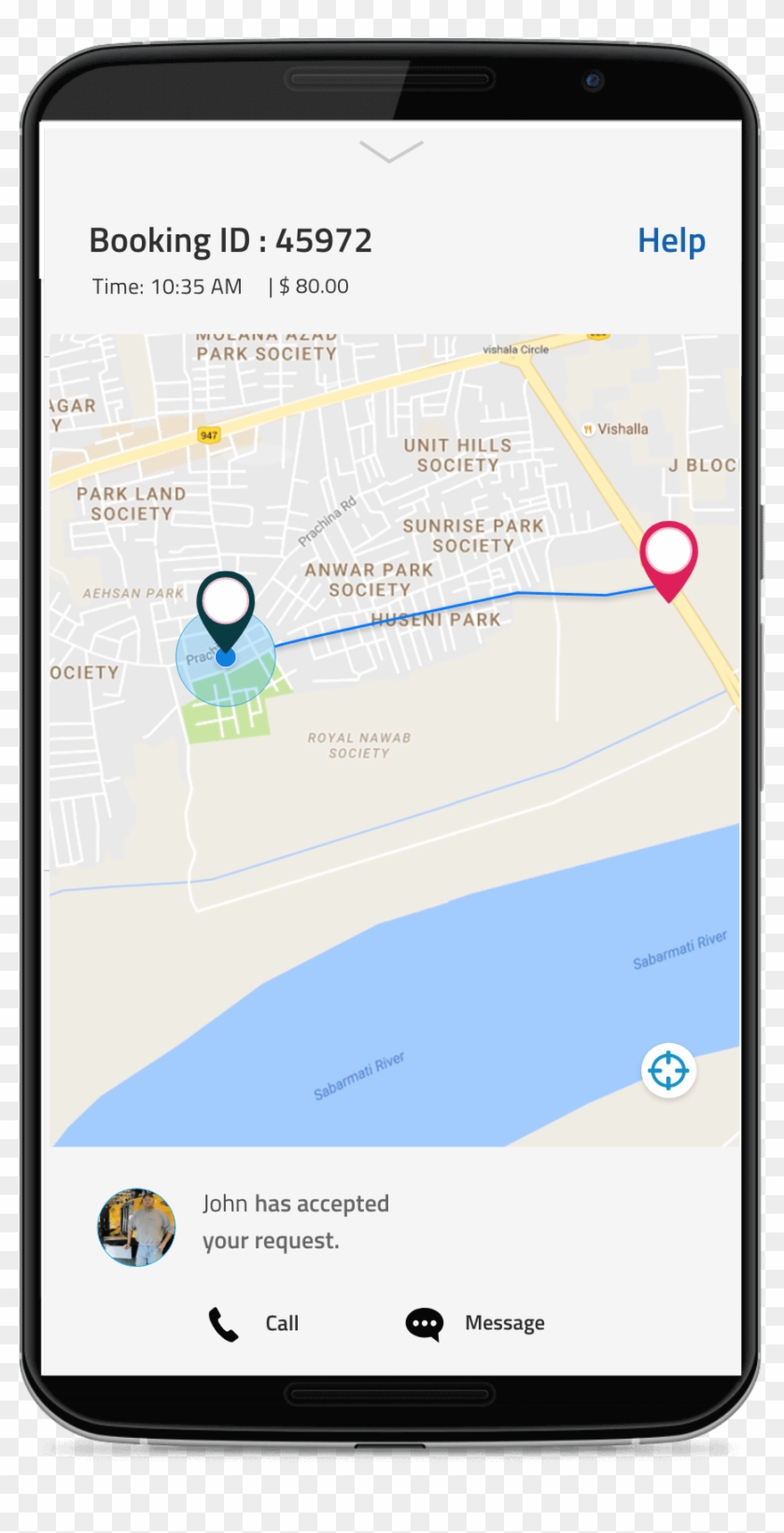 Live Map View Of Your Assigned Snow Removal Provider - Iphone Clipart