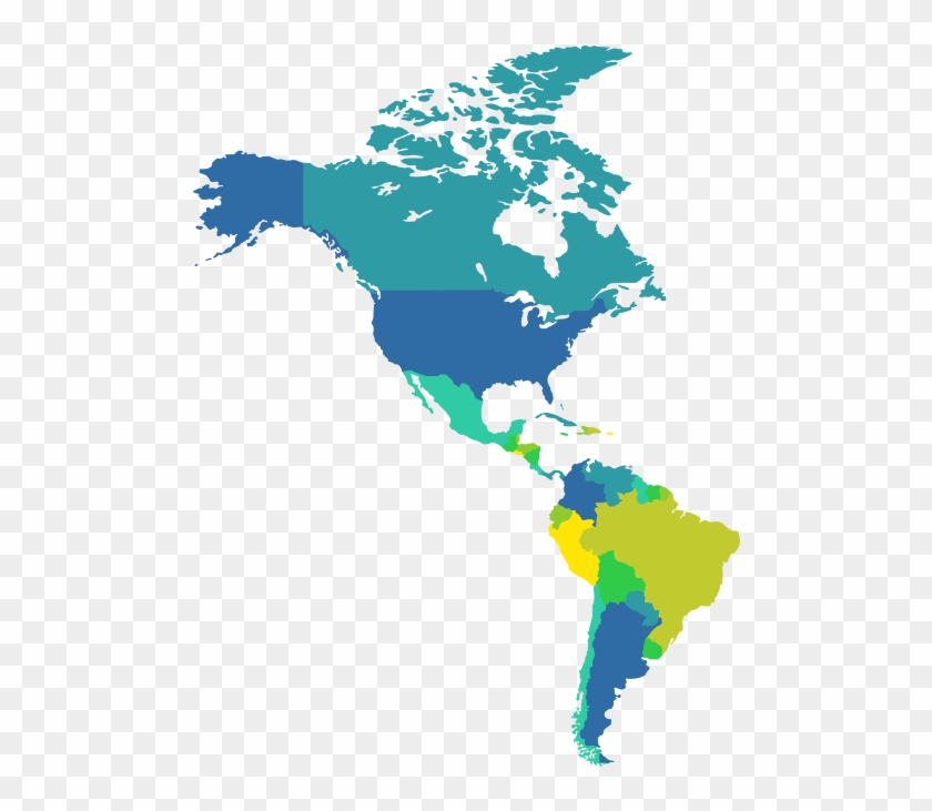 Graph - Oas Countries Map Clipart #3664900