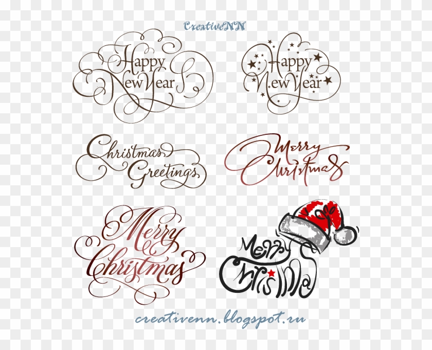 Download Word Art Digital Stamps Free Merry Christmas Надписи - Happy