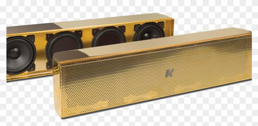 K Array Gold Plated Speakers Clipart