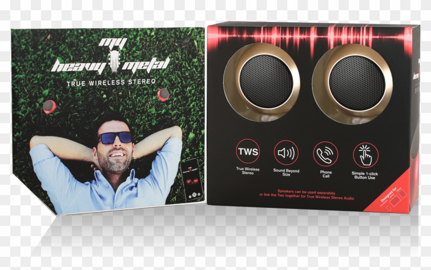 Gold Heavy Metal Stereo Set - Flyer Clipart #3665540