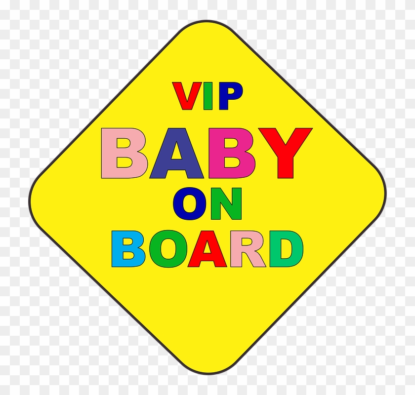 Baby On Board Sign Original Design - Triangle Clipart