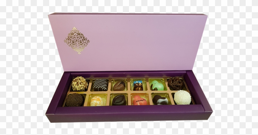 Purple Luxury Chocolate Box - Box Clipart #3666007