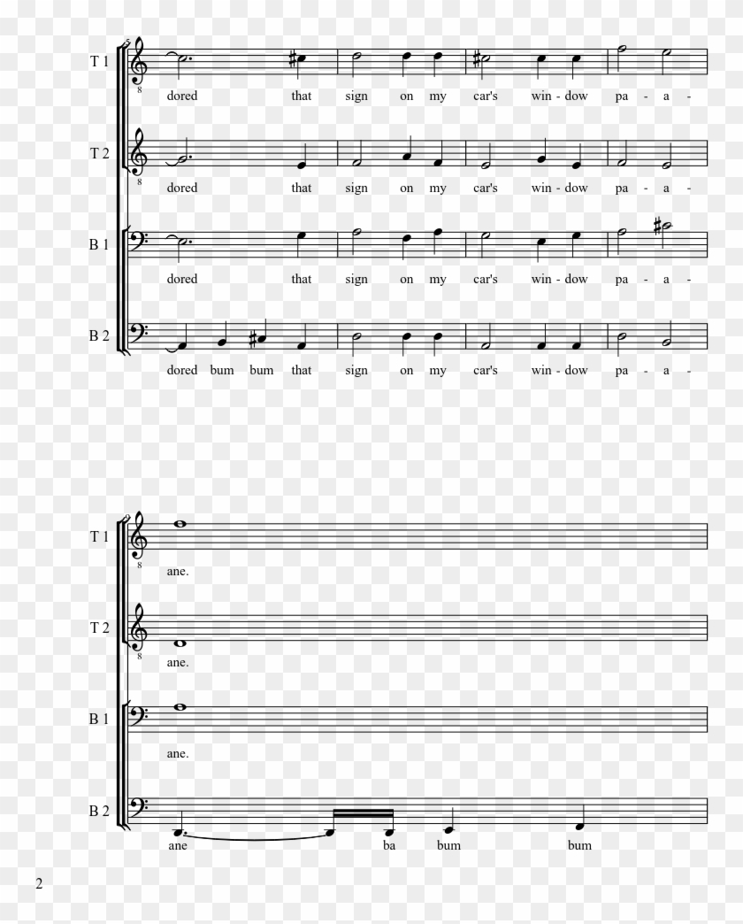 Baby On Board Sheet Music Composed By The Be Sharps - Baby On Board Sheet Music Pdf Clipart #3666431