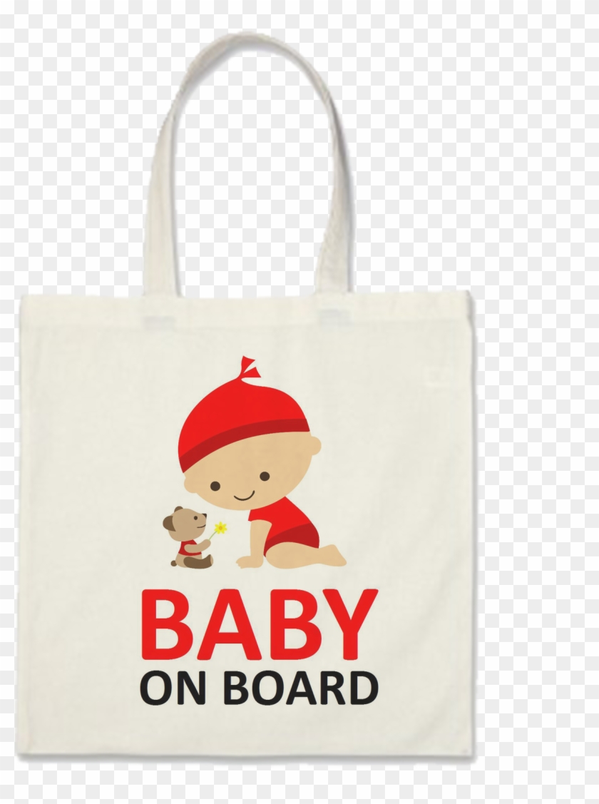 Baby On Board Badge Tote Bag - Baby On Board Clipart