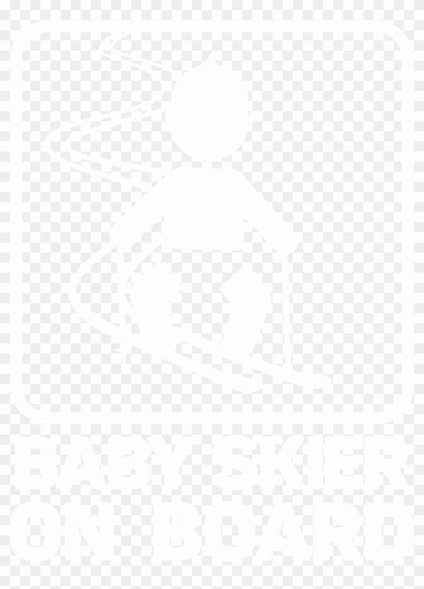 Baby On Board - Baby Skier On Board Clipart #3666915