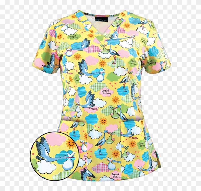 Shown In - Baby Print Scrub Tops Clipart #3667067