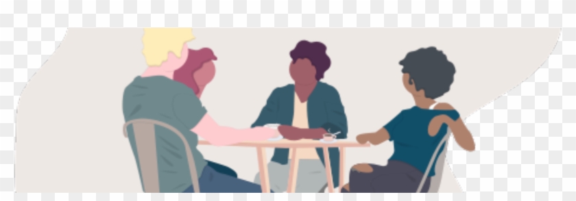 Getting Emotional Help - Hang Out Illustration Clipart #3667346