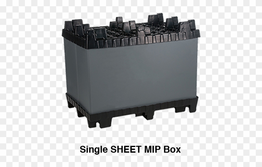 Single Sheet Mirror Image Box - Plastic Returnable Containers Clipart