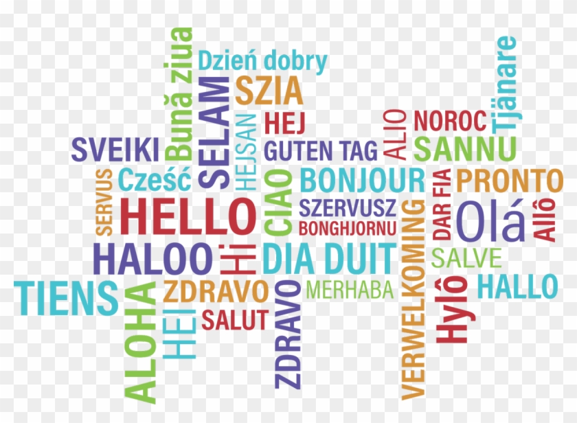 Rosaleen Shine - Hello In Different Languages Png Clipart