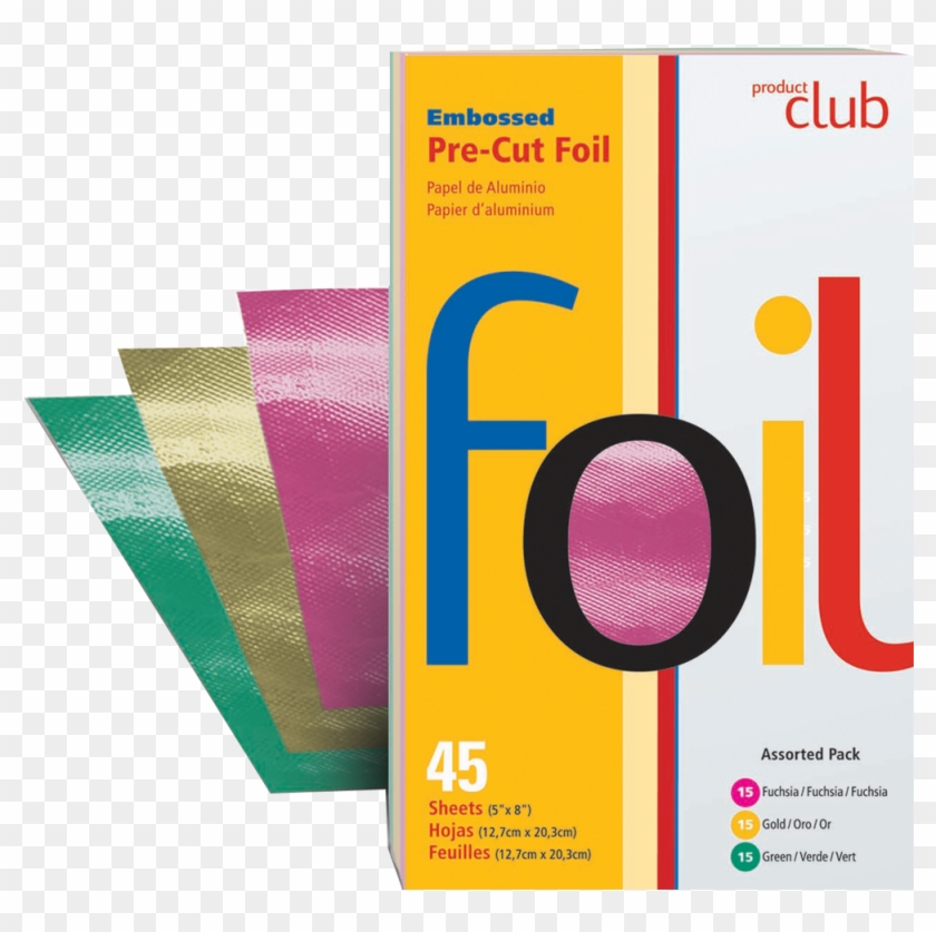 Assorted Pre-cut Foil Embossed 5 Inch X 8 Inch - Graphic Design Clipart #3667735