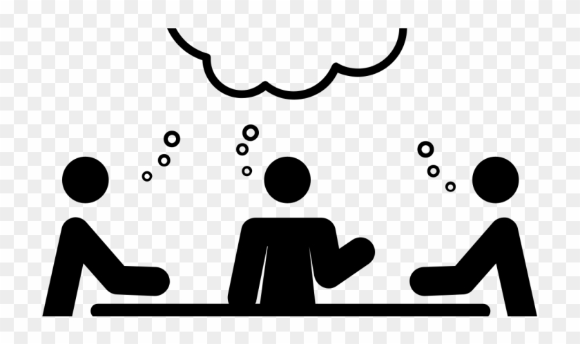 Attend A Professional Senate Meeting - Black And White Group Clipart - Png Download