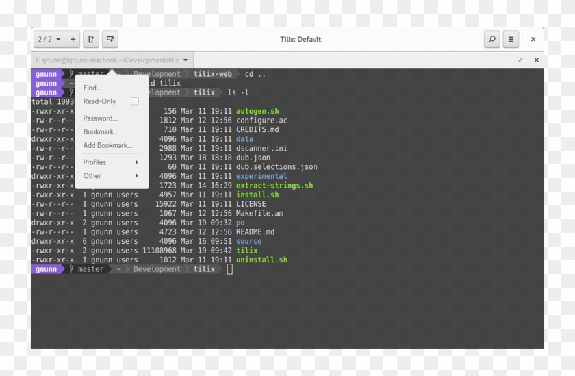 Gtk3 Tiling Terminal Emulator For Linux - Tilix Terminal Clipart #3668274