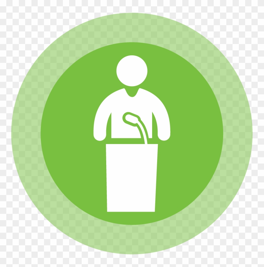 Podium Talk Icon - Awareness Session Icon Png Clipart #3668305
