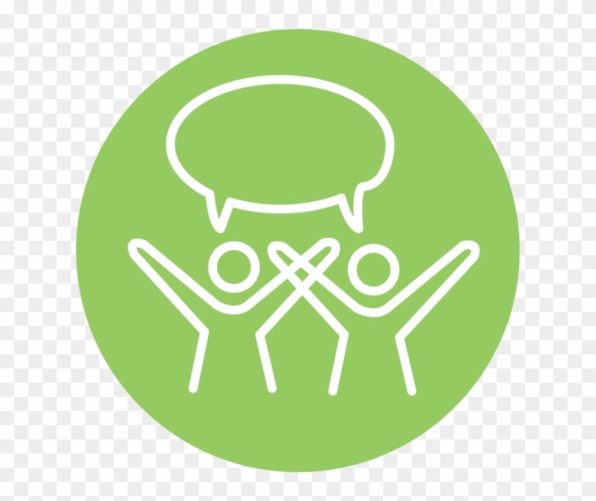 Civic Engagement Icon Of People Talking - Ville De Saint Etienne Clipart #3668331