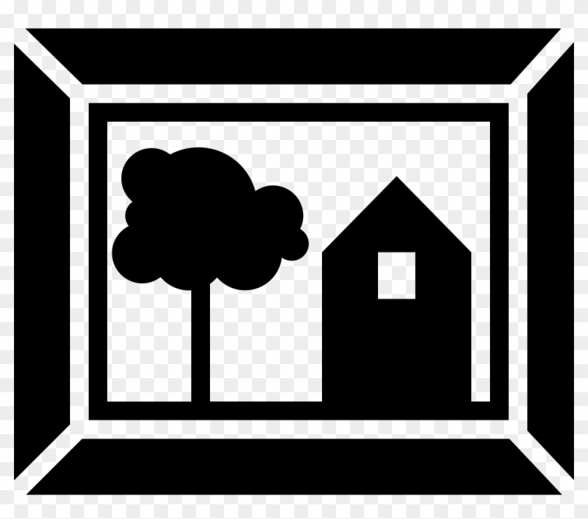 Picture With Frame For Livingroom Decoration Of House - Framed Art Icon Clipart #3668332