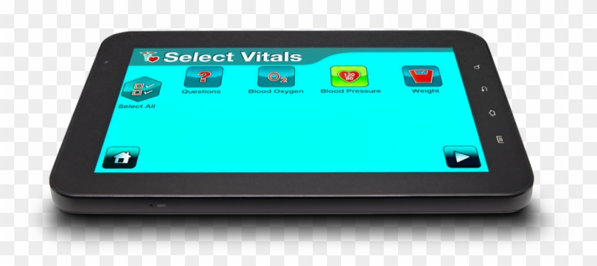 Genesis Touch Select Vitals Top View - Tablet Computer Clipart