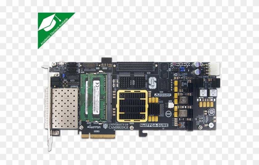 Top View Product Image Of The Netfpga Sume Virtex 7 - Net Fpga Clipart #3669837