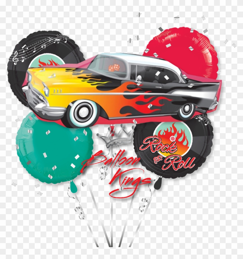 50s Rock And Roll Bouquet - 1950s Car Clipart - Png Download #3670257