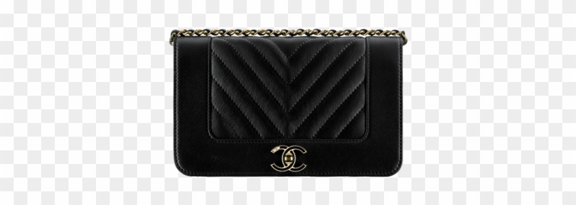Chanel Black Chevron Mademoiselle Vintage Wallet On - Wallet Clipart