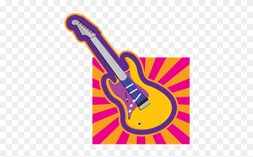 Clipart Retro Guitar Classic People 50s 40s - Retro Guitar Clipart - Png Download #3670386
