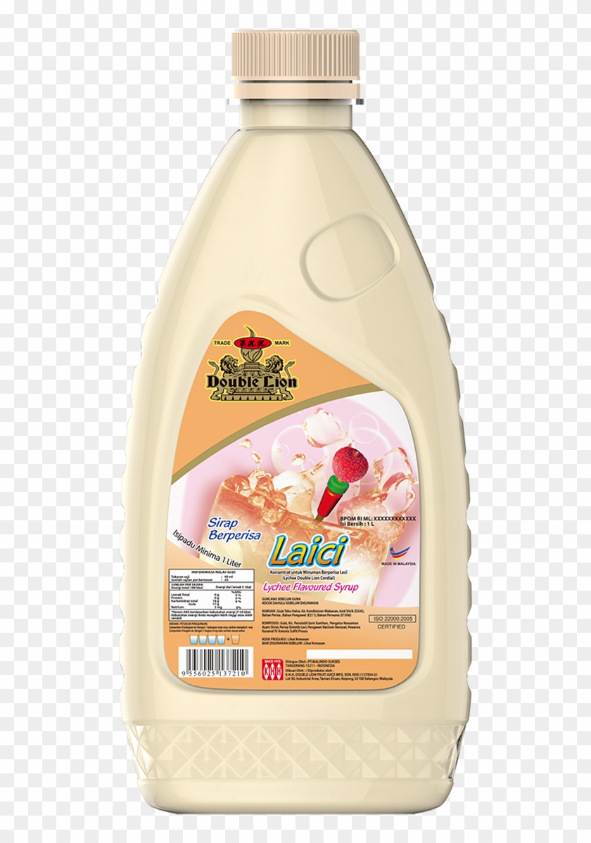 Double Lion Cordial Lychee - Plastic Bottle Clipart #3670673