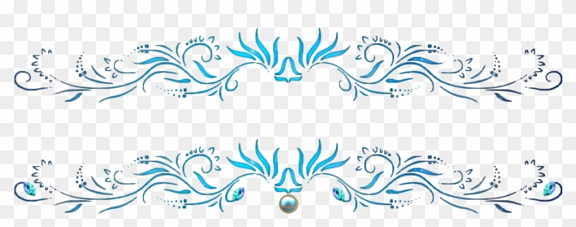 Arabesque Bleu Png - Bordure De Page Arabesque Clipart