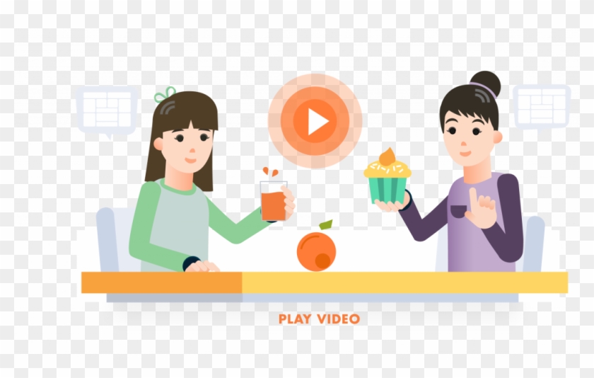 Watch The Orange Example Video To Help You Get A Head - Cartoon Clipart