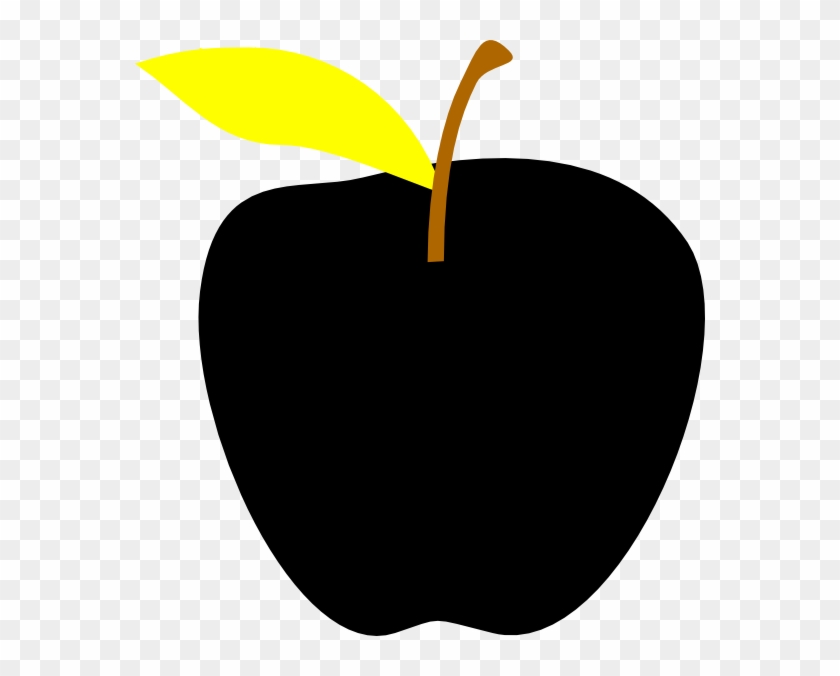 Black Apple Clip Art - Png Download #3670941