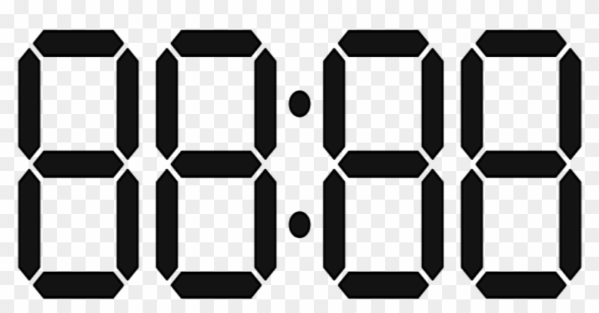 Digital Advertising - Digital Clock Number Png Clipart