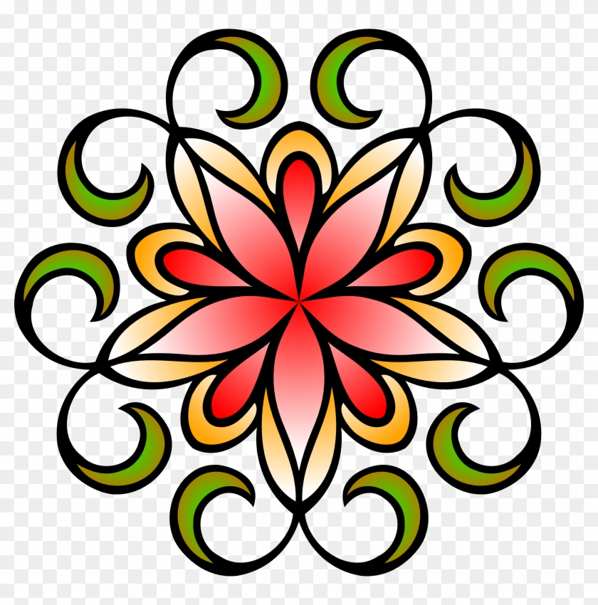 Go To Image - Clipart Abstract Flower Png Transparent Png