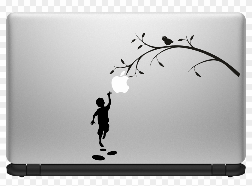 Catching Apple - Silhouette Clipart #3671245