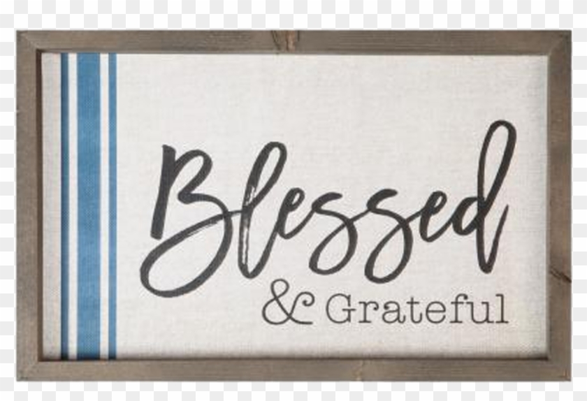 Blessed & Grateful - Happy Birthday Mint Green Clipart #3671350