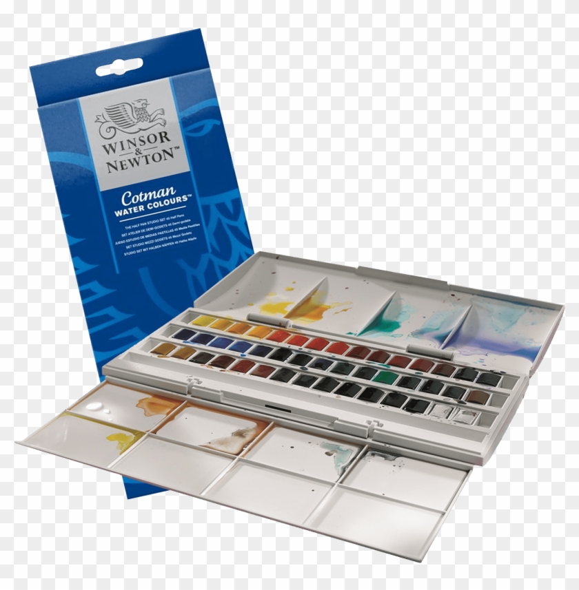 Watercolor Pan Set - Winsor And Newton Cotman Watercolours Clipart #3671561