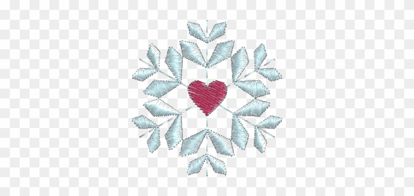 Floco De Neve Coração - Patchwork Clipart