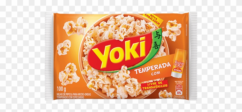 Milho De Pipoca Para Micro-ondas Yoki Temperada Toque - Yoki Clipart #3672266