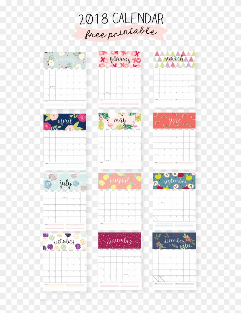 Beautiful Calendar 2017 Pinterest Calendar 2017 Pinterest - Cute Printable Calendar 2018 Clipart