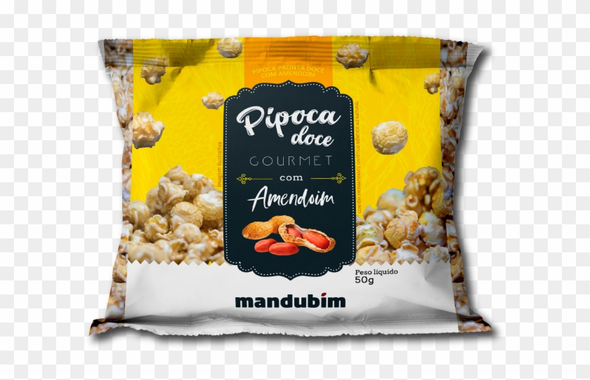 Pipoca Gourmet - Pipoca Doce Com Amendoim Mandubim Clipart #3672706